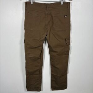 Dickies Flex Regular Fit Cargo Pants Mens 32x32 Brown Utility Work Trousers